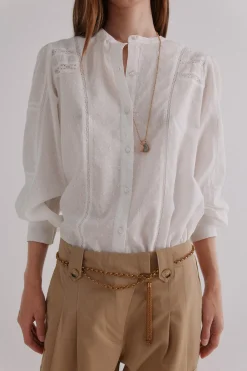 Hoss Intropia Genevieve. Blusa romántica Marfil Hot