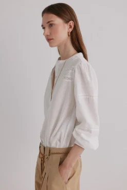 Hoss Intropia Genevieve. Blusa romántica Marfil Hot