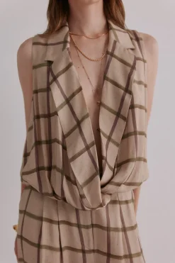 Hoss Intropia Gia. Blusa estampada Marfil Discount