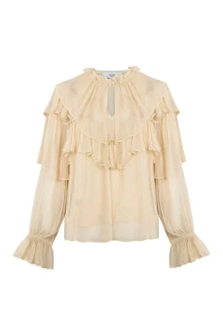 Hoss Intropia Giulia. Blusa romántica Marfil Outlet