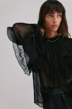 Hoss Intropia Giulia. Blusa romántica Negro Best