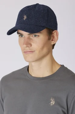 Us Polo Gorra Felt Azul Outlet
