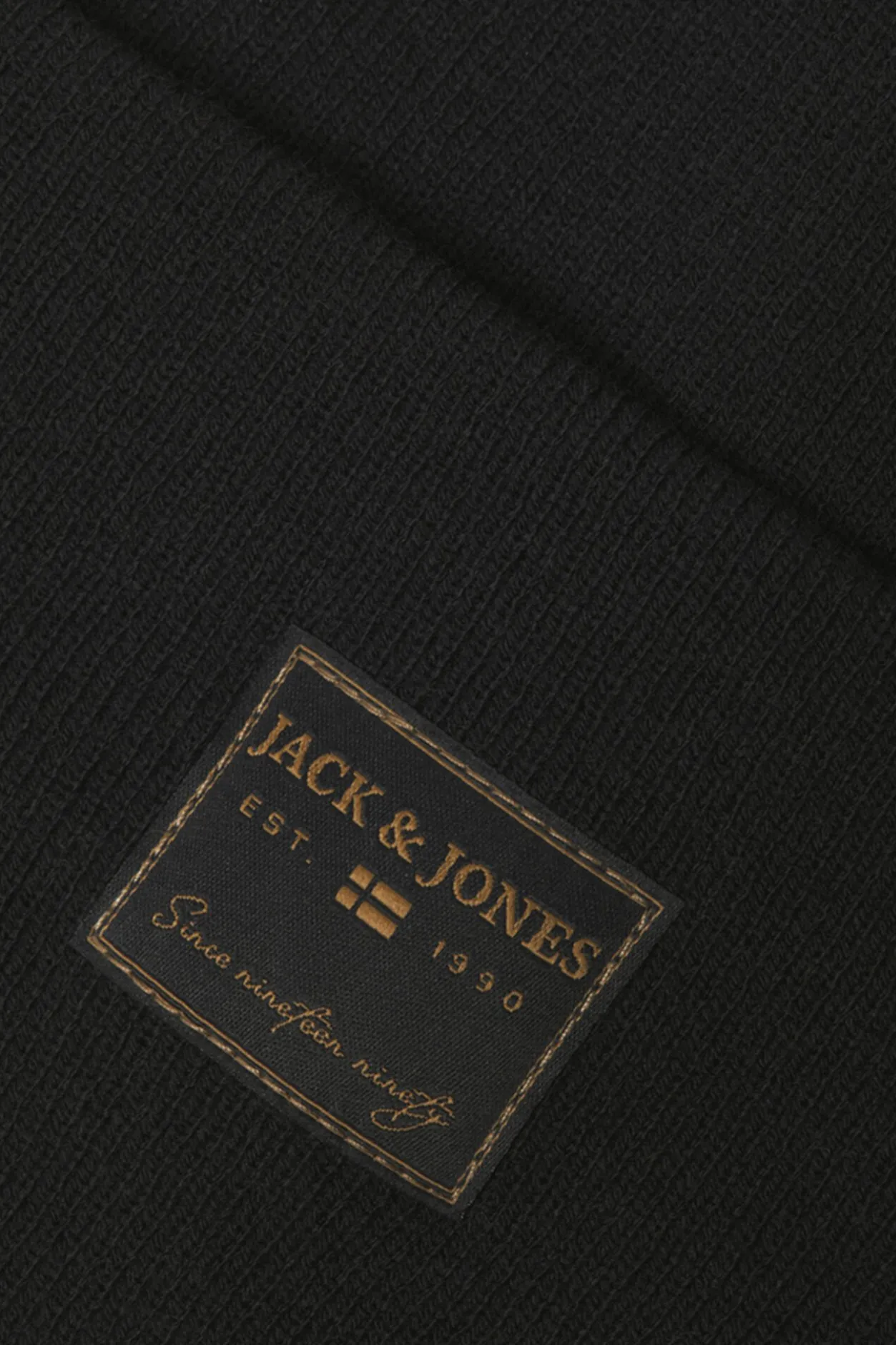 Jack & Jones Gorro de punto con detalle Negro