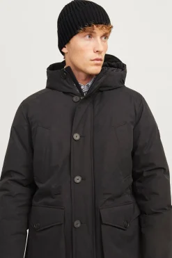 Jack & Jones Gorro punto de algodón Negro Hot