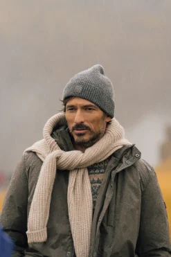 OOTO Gorro punto liso beanie Gris oscuro Best