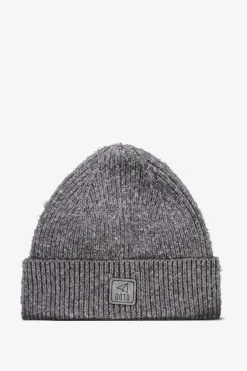 OOTO Gorro punto liso beanie Gris oscuro Best