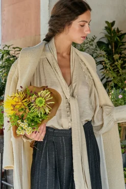 Hoss Intropia Gretel. Blusa lazada Estampado Beige Online