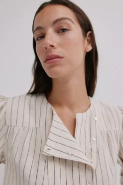 Hoss Intropia Griselda. Blusa a rayas Marfil