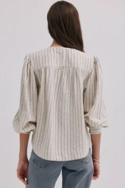 Hoss Intropia Griselda. Blusa a rayas Marfil