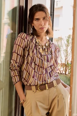 Hoss Intropia Guisselle. Blusa con cruce asimétrico Marfil Best