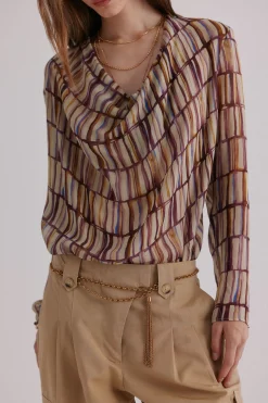 Hoss Intropia Guisselle. Blusa con cruce asimétrico Marfil Best