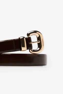 Cortefiel Hebilla hinchada belt Vino New