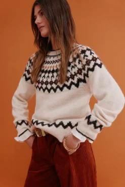 Hoss Intropia Ilma. Jersey grecas Beige Clearance