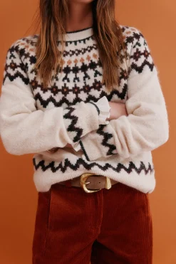 Hoss Intropia Ilma. Jersey grecas Beige Clearance