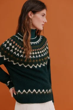 Hoss Intropia Ilma. Jersey grecas Verde Best