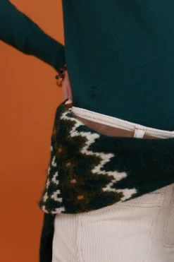 Hoss Intropia Ilse. Jersey cuello vuelto Verde Clearance