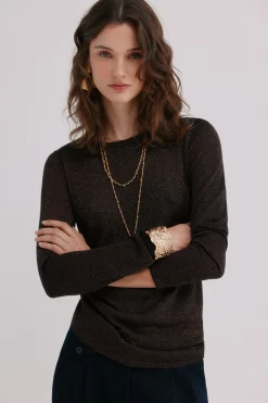 Hoss Intropia Imani. Jersey con frunces Multicolor Discount