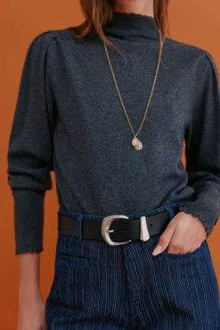 Hoss Intropia Ingrid. Jersey manga larga Gris