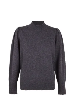 Hoss Intropia Ingrid. Jersey manga larga Gris