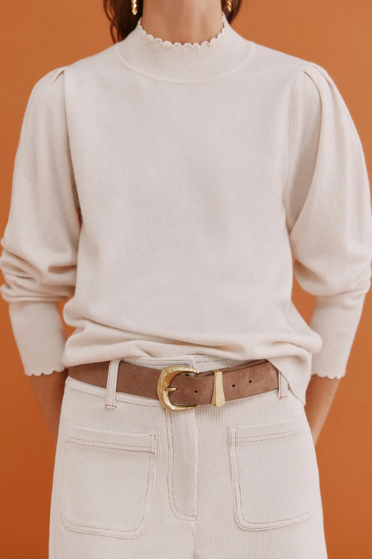 Hoss Intropia Ingrid. Jersey manga larga Beige Sale