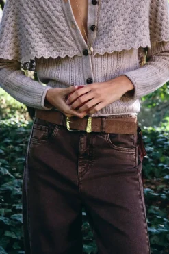 Hoss Intropia Inna. Cárdigan con capa Beige