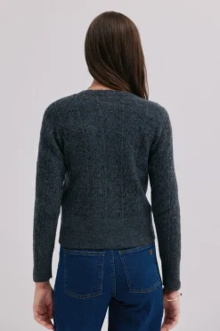 Hoss Intropia Inés. Cárdigan calado Gris Discount