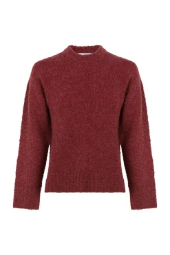 Hoss Intropia Irati. Jersey de bouclé Granate Clearance