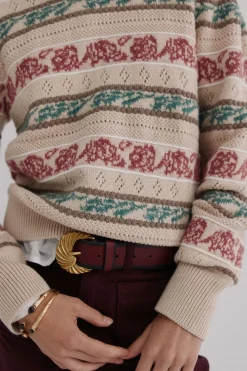 Hoss Intropia Irene. Jersey calado Multicolor Clearance