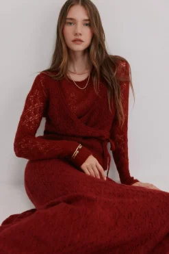 Hoss Intropia Iria. Chaqueta calada rojo Discount