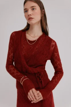 Hoss Intropia Iria. Chaqueta calada rojo Discount