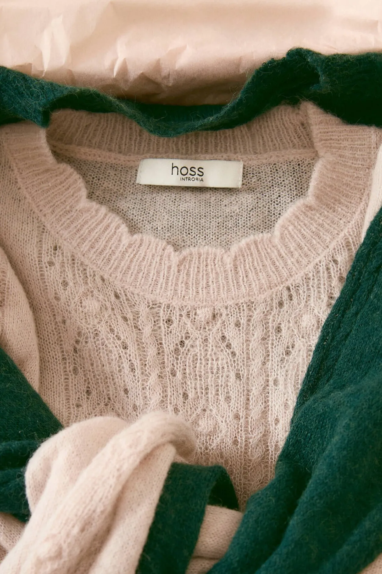 Hoss Intropia Isabella. Jersey calado Beige Online