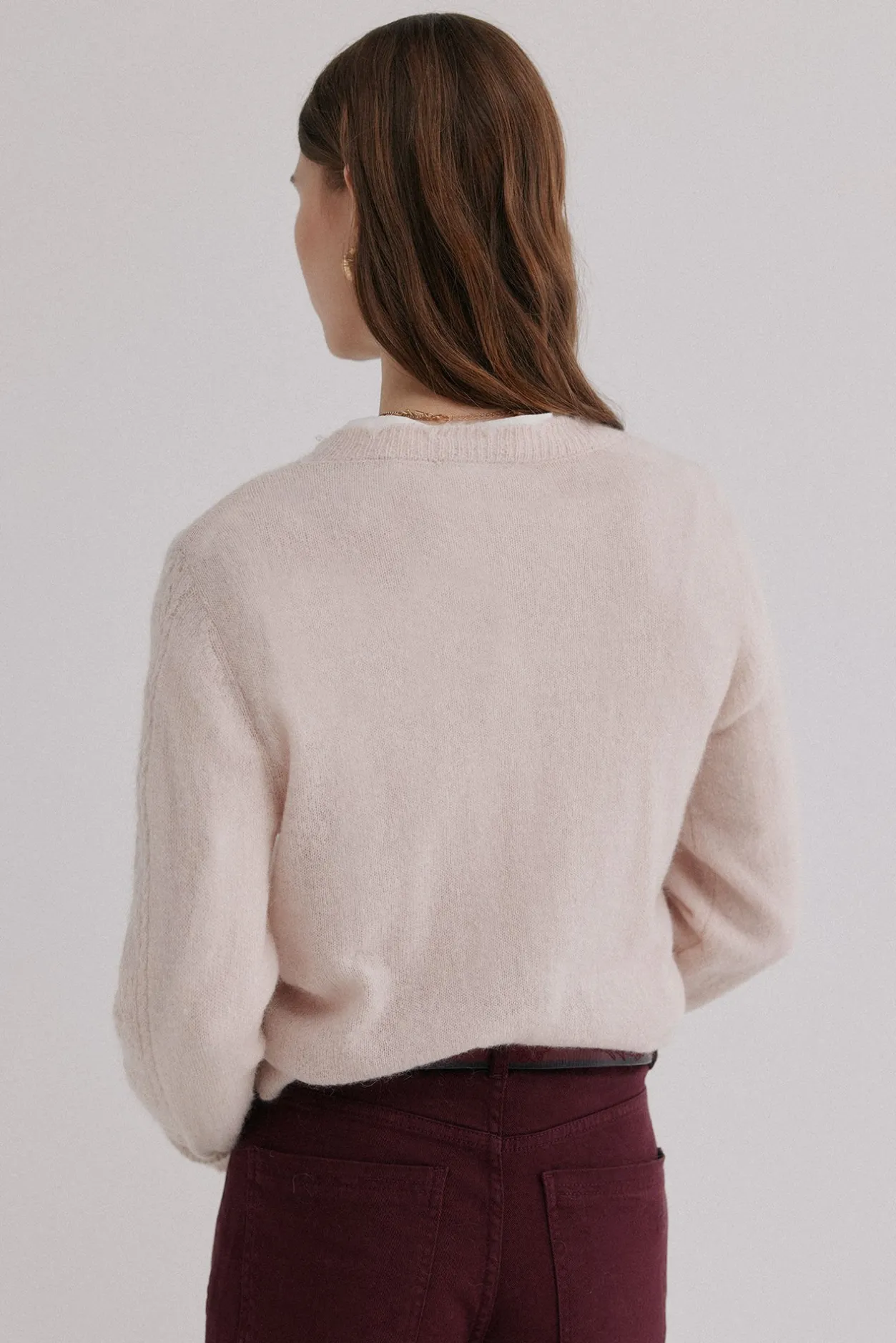 Hoss Intropia Isabella. Jersey calado Beige Online