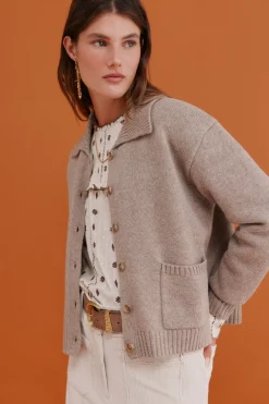 Hoss Intropia Itziar. Cárdigan con bolsillos Beige Discount