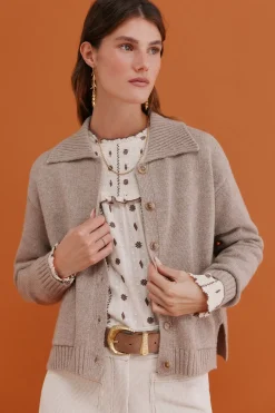 Hoss Intropia Itziar. Cárdigan con bolsillos Beige Discount