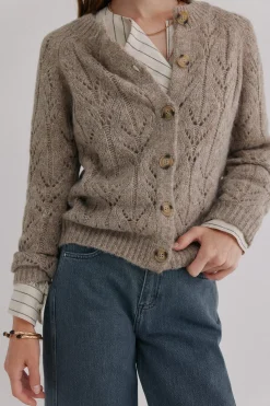 Hoss Intropia Ivette. Cárdigan calado Marron Online