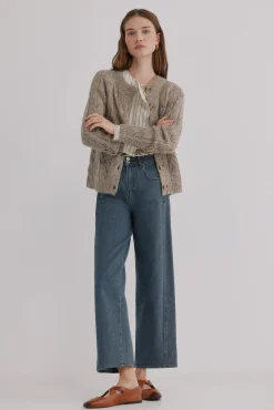 Hoss Intropia Ivette. Cárdigan calado Marron Online