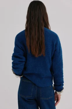 Hoss Intropia Ivonne. Jersey textura Azul marino