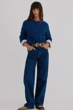 Hoss Intropia Ivonne. Jersey textura Azul marino