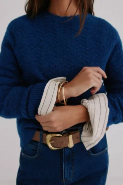 Hoss Intropia Ivonne. Jersey textura Azul marino