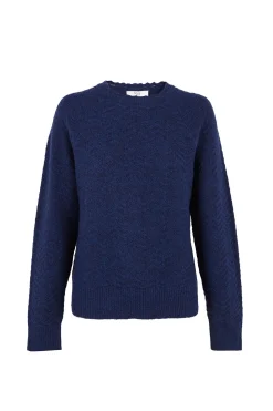 Hoss Intropia Ivonne. Jersey textura Azul marino