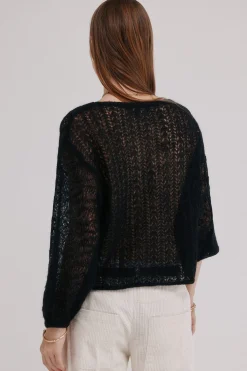 Hoss Intropia Ivy. Cárdigan calado Negro Best