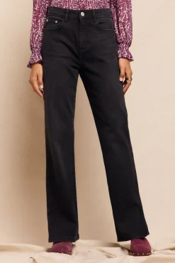 Slowlove Jeans abertura bajo Gris oscuro Outlet