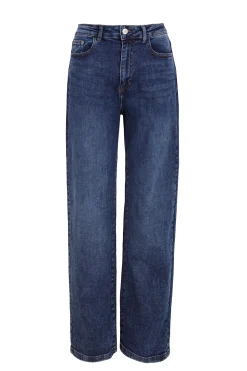 Slowlove Jeans abertura bajo Azul