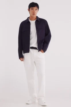 Springfield Jeans blanco straight fit marfil Best