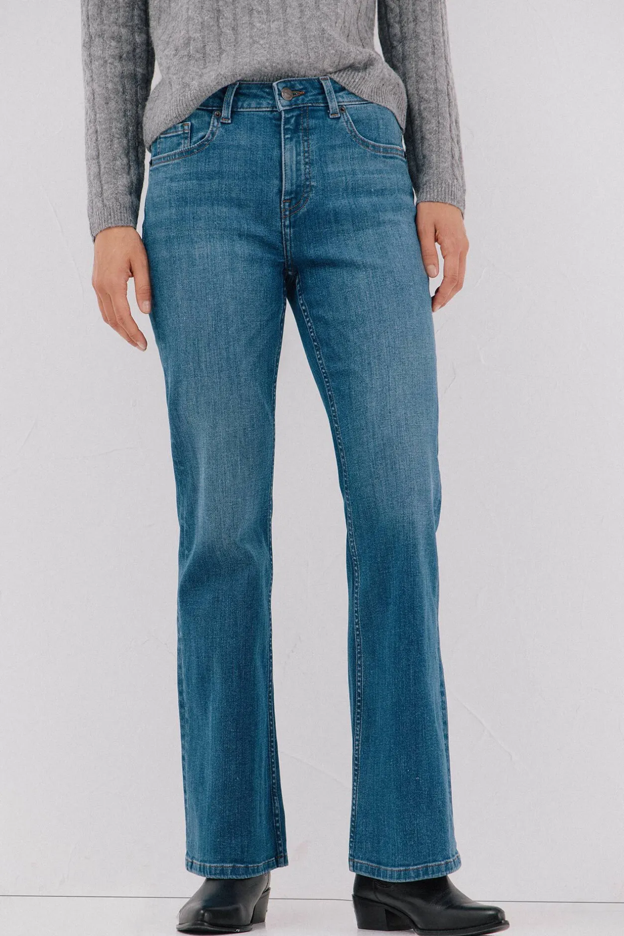 Cortefiel Jeans campana Azul Outlet