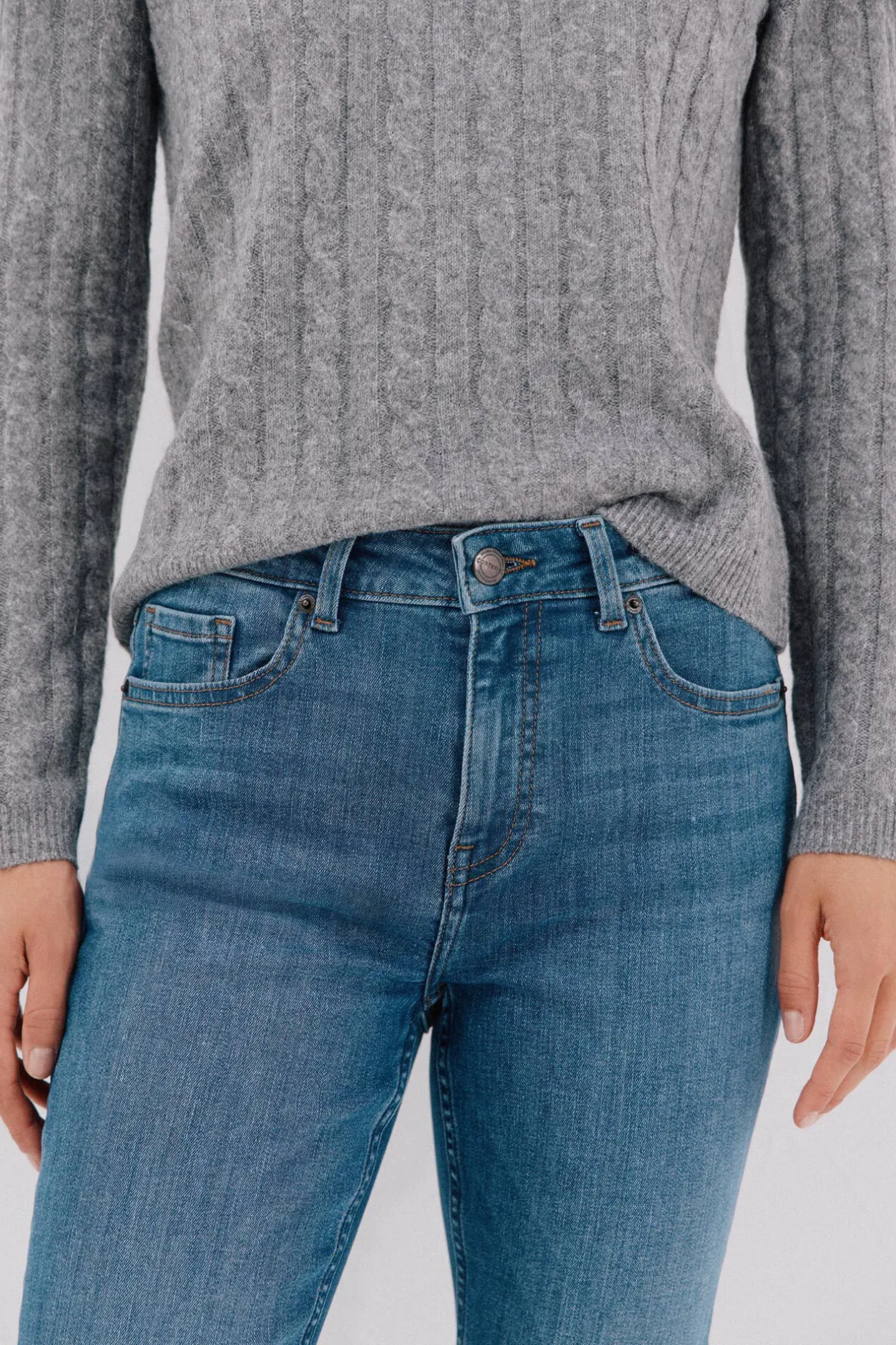 Cortefiel Jeans campana Azul Outlet