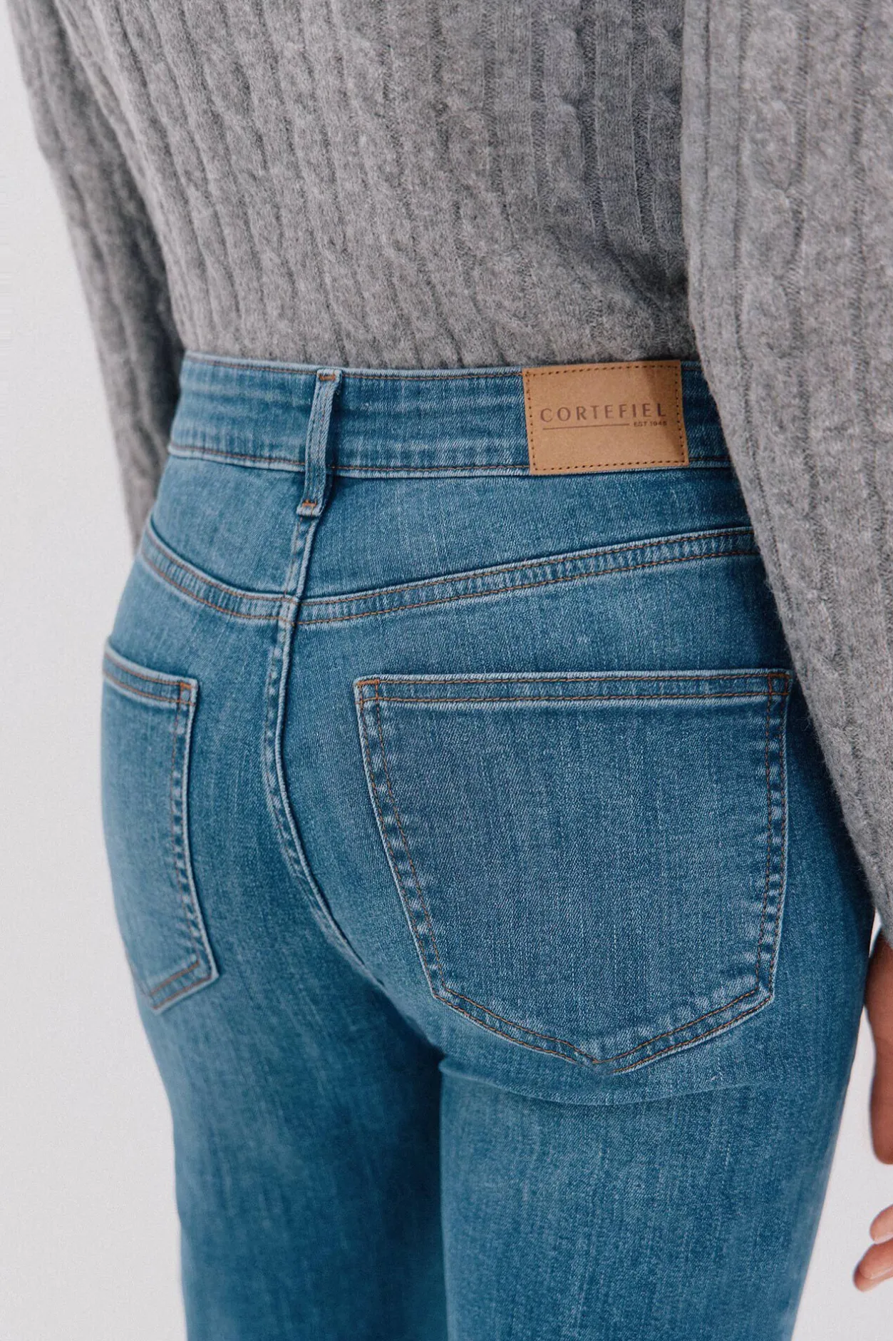 Cortefiel Jeans campana Azul Outlet