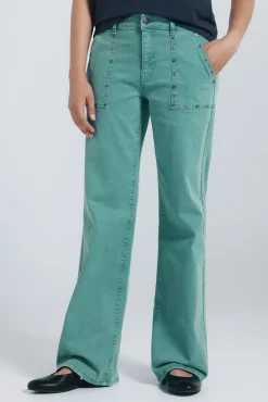 Springfield Jeans culotte tachas verde New