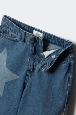 Springfield Kids Jeans denim culotte ESTRELLAS niña azul Sale