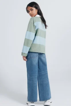 Springfield Kids Jeans denim culotte niña azul